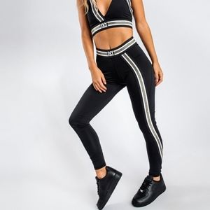 IVY PARK ACTIVE METALLIC STRIPE ELASTIC LEGGINGS